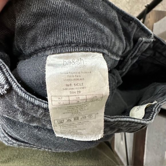 BA&SH Black High Rise Skinny Jeans - Picture 2 of 3